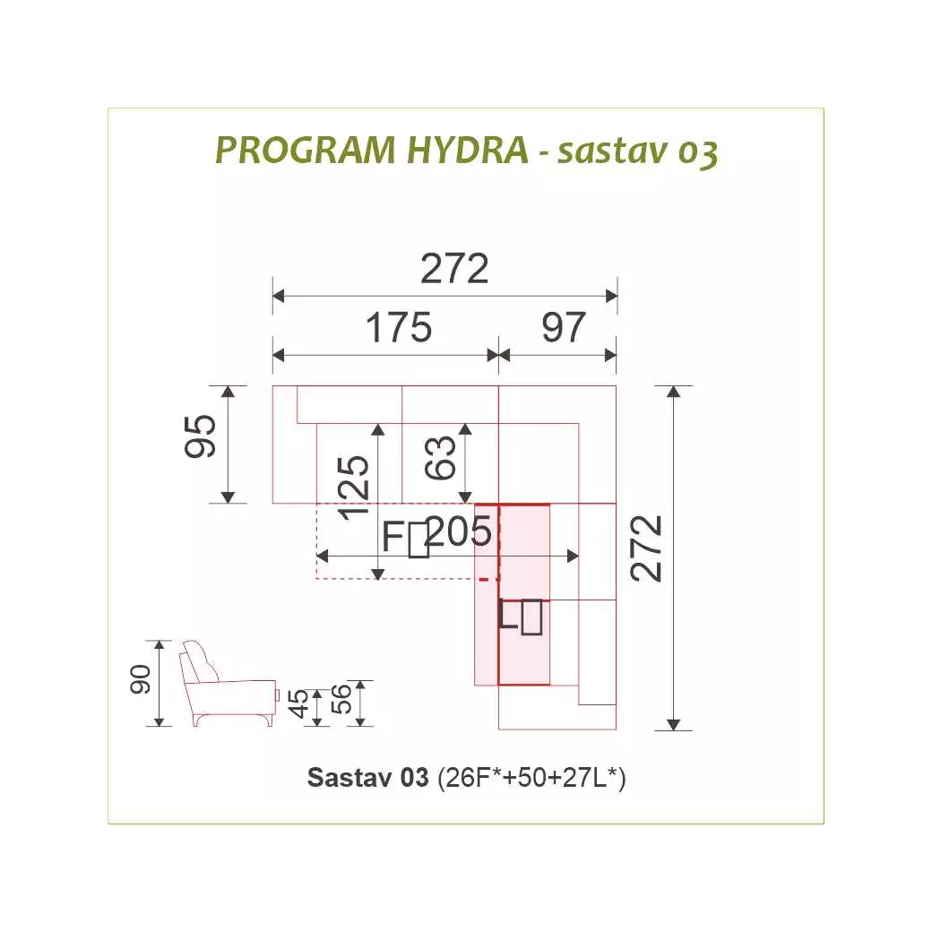 Garnitura Hydra sastav 03